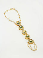 Kundan Hand Harness Set Of 2 - Ruby Raang - Distacart