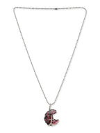 Women's Silver-Toned Purple Silver-Plated Handcrafted Chain - Ruby Raang - Distacart