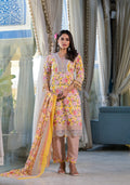 Floral Printed & Embroidered Kurta With Pant & Dupatta Luxury, Multicolor - Hiral Fashion - Distacart