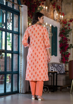 Lace Embroidered & Printed Kurta With Pant & Dupatta, Multicolor - Hiral Fashion - Distacart