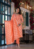 Lace Embroidered & Printed Kurta With Pant & Dupatta, Multicolor - Hiral Fashion - Distacart
