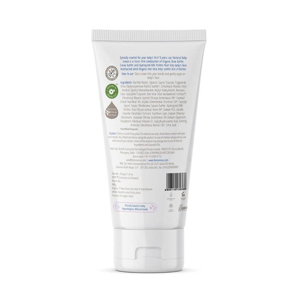The Moms Co Natural Baby Face Cream With Shea Butter & Jojoba Oil, Prevents Dryness & Soothes Skin