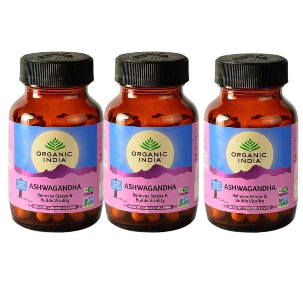 Organic India Ashwagandha Caps - Distacart