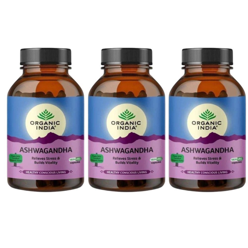 Organic India Ashwagandha Caps - Distacart