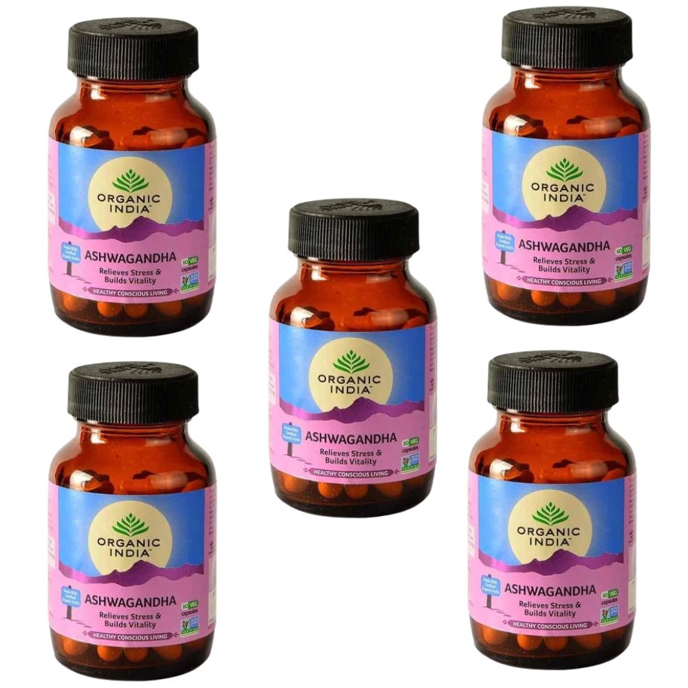 Organic India Ashwagandha Caps - Distacart