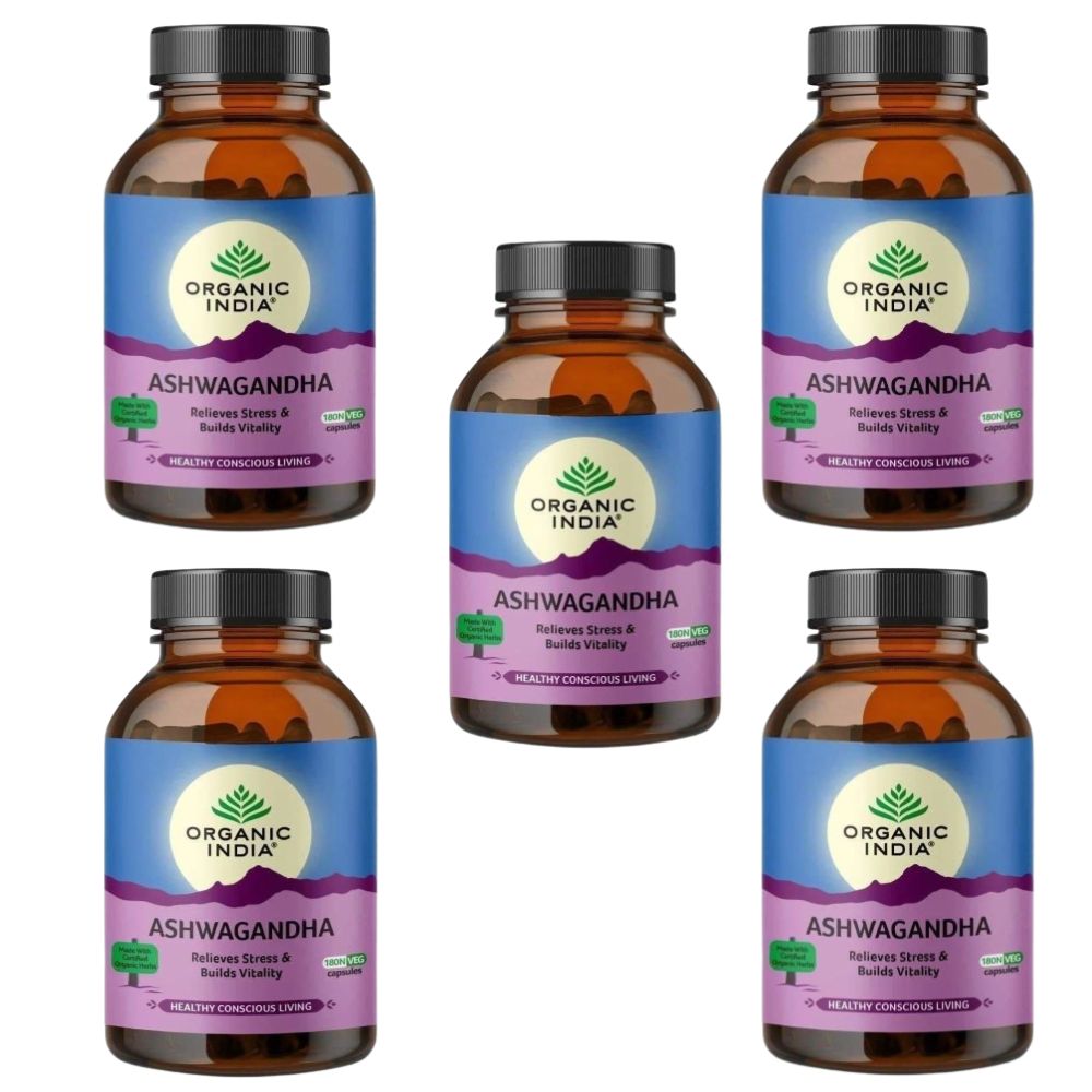 Organic India Ashwagandha Caps - Distacart
