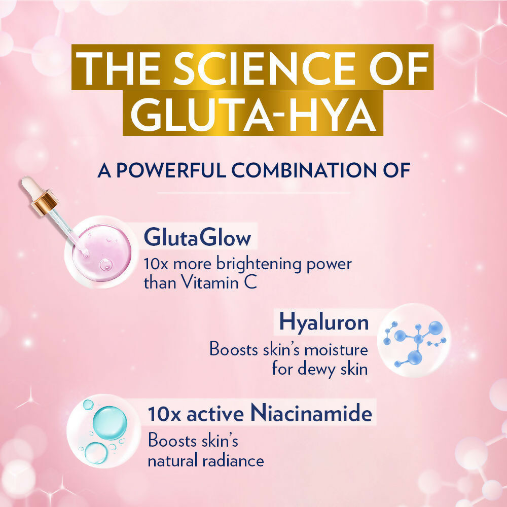 Vaseline Healthy Bright Daily Brightening Body Lotion & Gluta-Hya Dewy Radiance Serum-In-Lotion Combo - Distacart