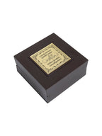 Golden Peacock Brown Wooden Ganesha Prayer Box