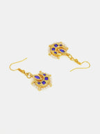 Ruby Raang Finest Gold Kundan Earrings With A Maang Tikka - Distacart