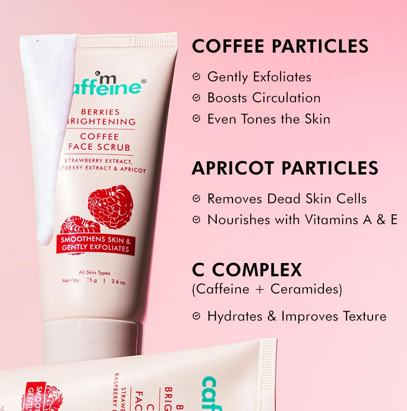mCaffeine Berries Brightening Coffee Face Scrub
