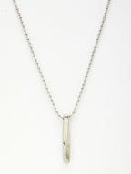 NVR Men's Silver-Plated Stainless Steel Pendant with Chain