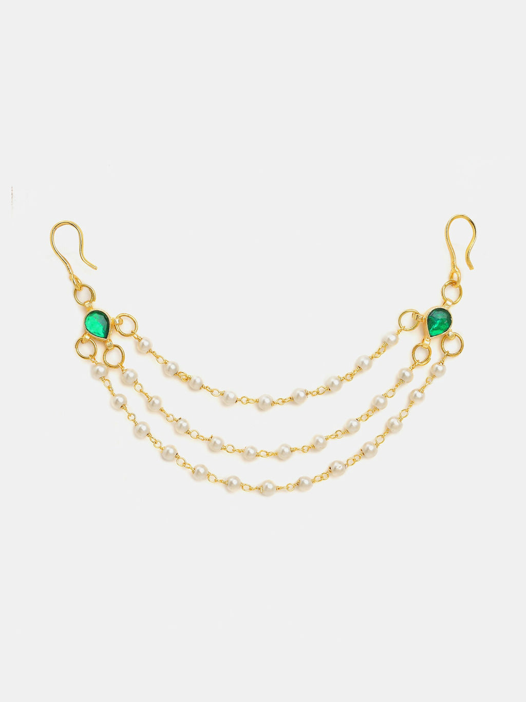 Ruby Raang Kundan Hair Accessory