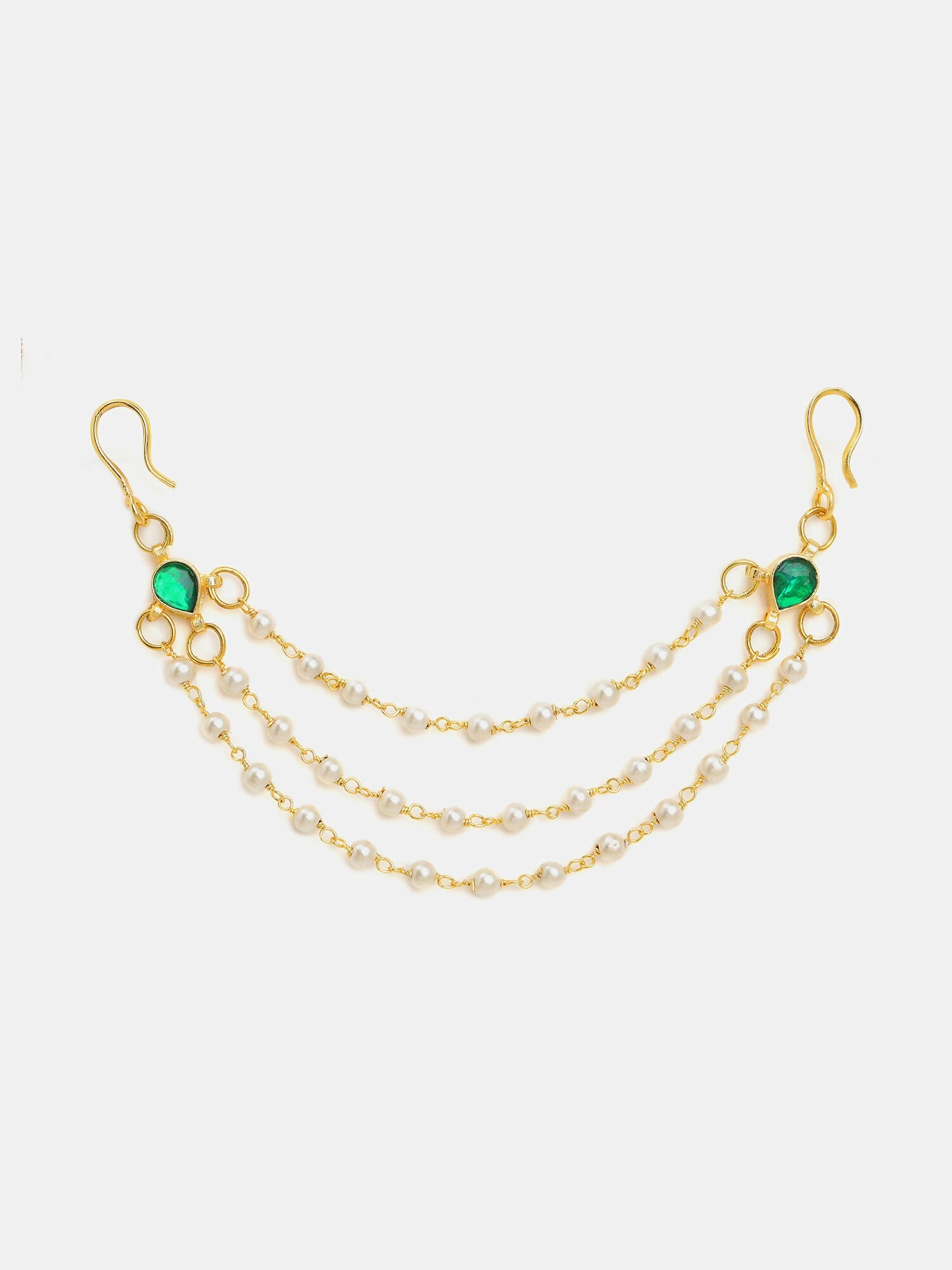 Ruby Raang Kundan Hair Accessory