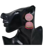 Mominos Fashion Joharkamal Gold-Plated Meenakari Jhumkas For Women & Girls (Magenta) - Distacart
