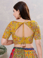 Joban Fashion Women Silk Mustard Stitched Blouse