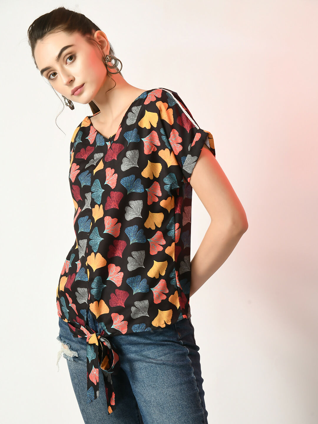 Myshka Women's Multi Printed Top