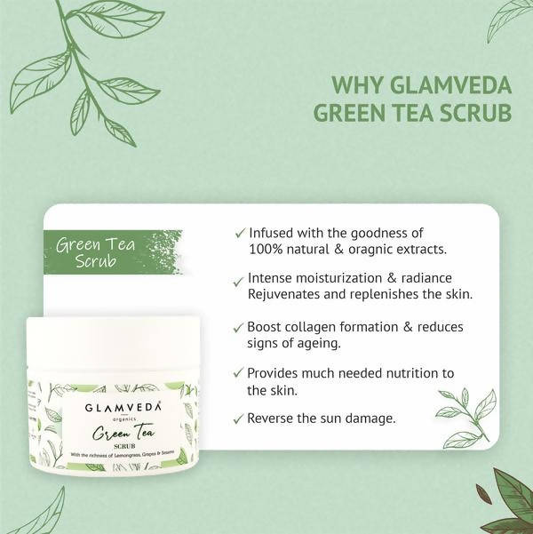 Glamveda Green Tea Recharge & Renew Scrub