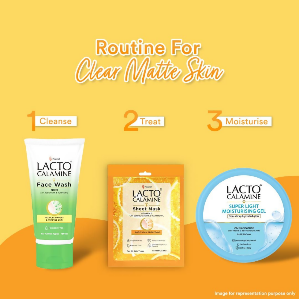 Lacto Calamine Vitamin C Face Sheet Mask - Distacart