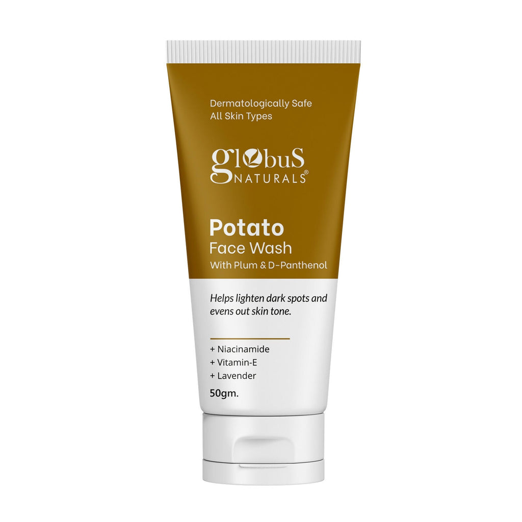 Globus Naturals Potato Face Wash with Plum & D-Panthenol - Distacart