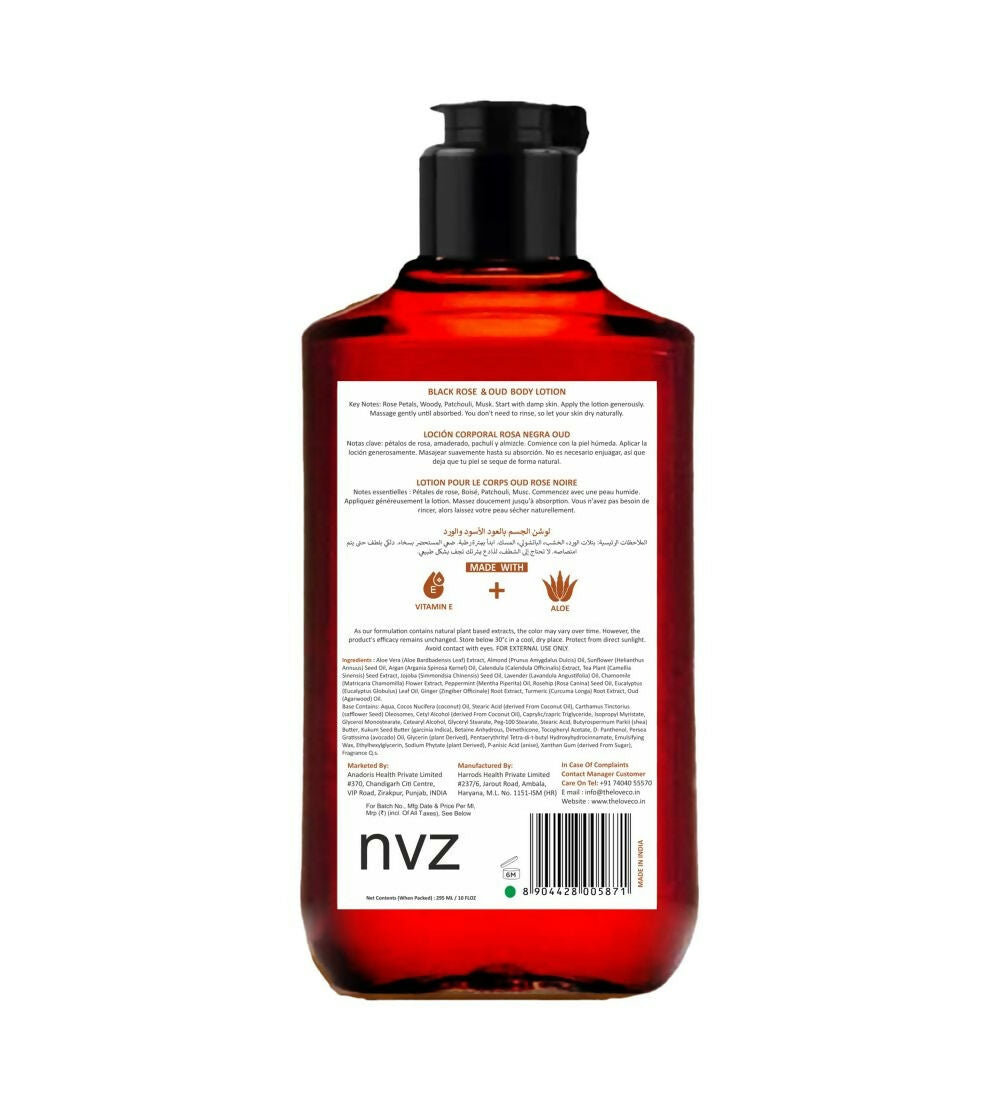The Love Co. Luxury Black Rose & Oudh Body Lotion
