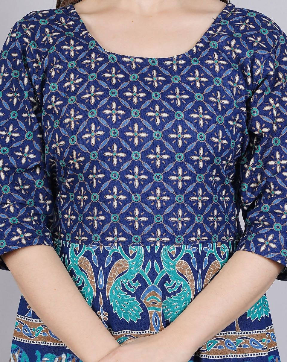 Vamika Multicolor Cotton Printed Party/Casual Wear Kurti (GAM15K)