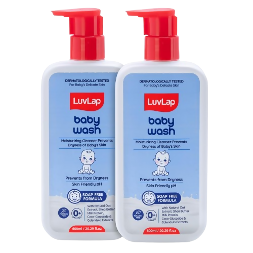 LuvLap Baby Wash with Milk Protein, Oatmeal, Shea Butter and Vitamin E