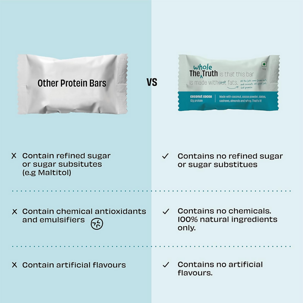 The Whole Truth Protein Bars - Coconut Cocoa - Distacart