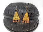 Terracotta Boho Ear Hangings-Copper Gold