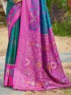 Shree Shyam Fashion Sea Green Soft Silk Saree - Distacart