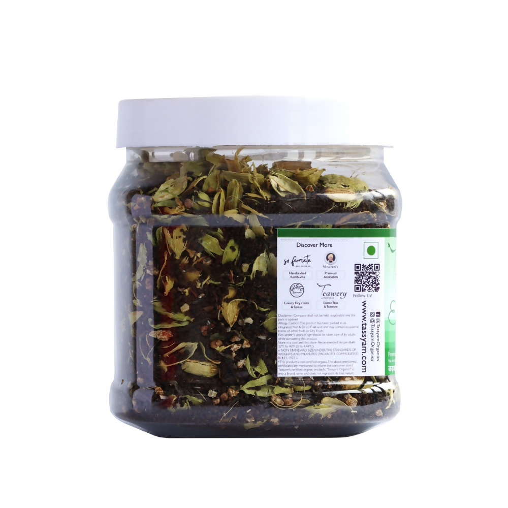 Tassyam Organics Strong Cardamom Tea | Elaichi Chai - Jar - Distacart