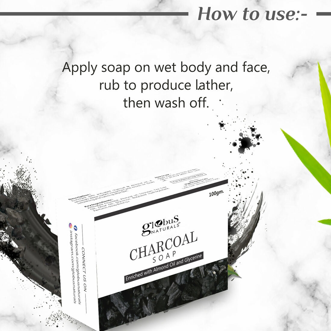 Globus Naturals Charcoal Soap