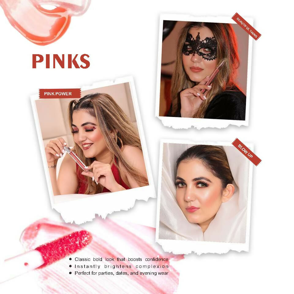 Love Earth Liquid Lip Gloss - Pinks
