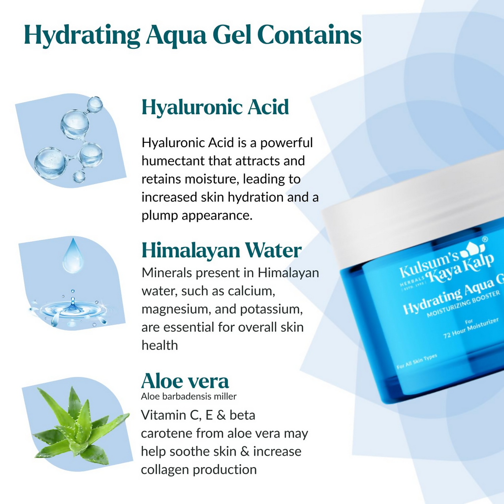 Kulsum's Kaya Kalp Hydrating Aqua Gel For Moisturizing And Soothing Skin