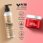 Botanic Hearth Oat & Niacinamide Bodywash & Hibiscus Scrub Combo