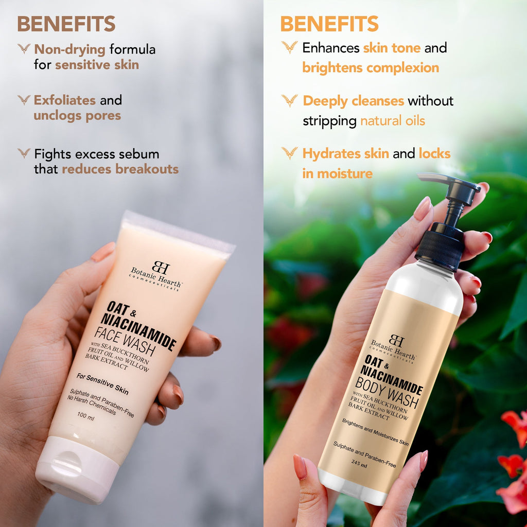Botanic Hearth Oat & Niacinamide Bodywash - Facewash