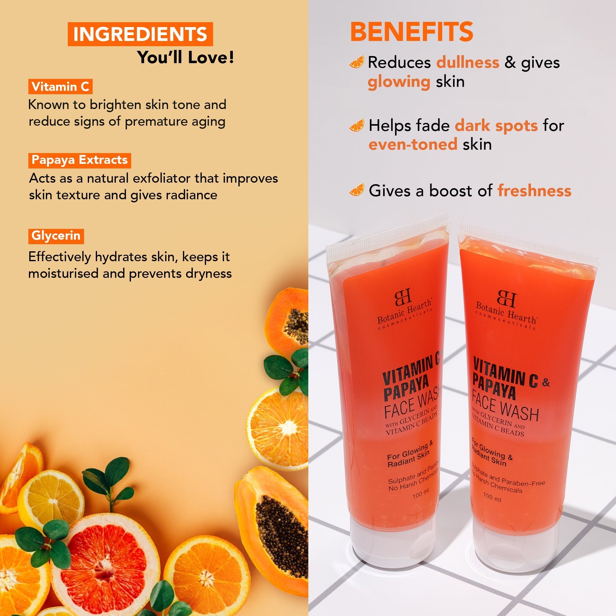 Botanic Hearth Papaya & Vitamin C Face Wash
