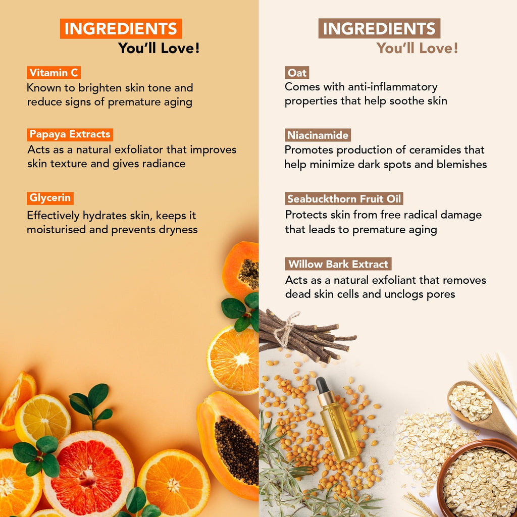 Botanic Hearth Papaya & Vitamin C with Oat & Niacinamide Face Wash