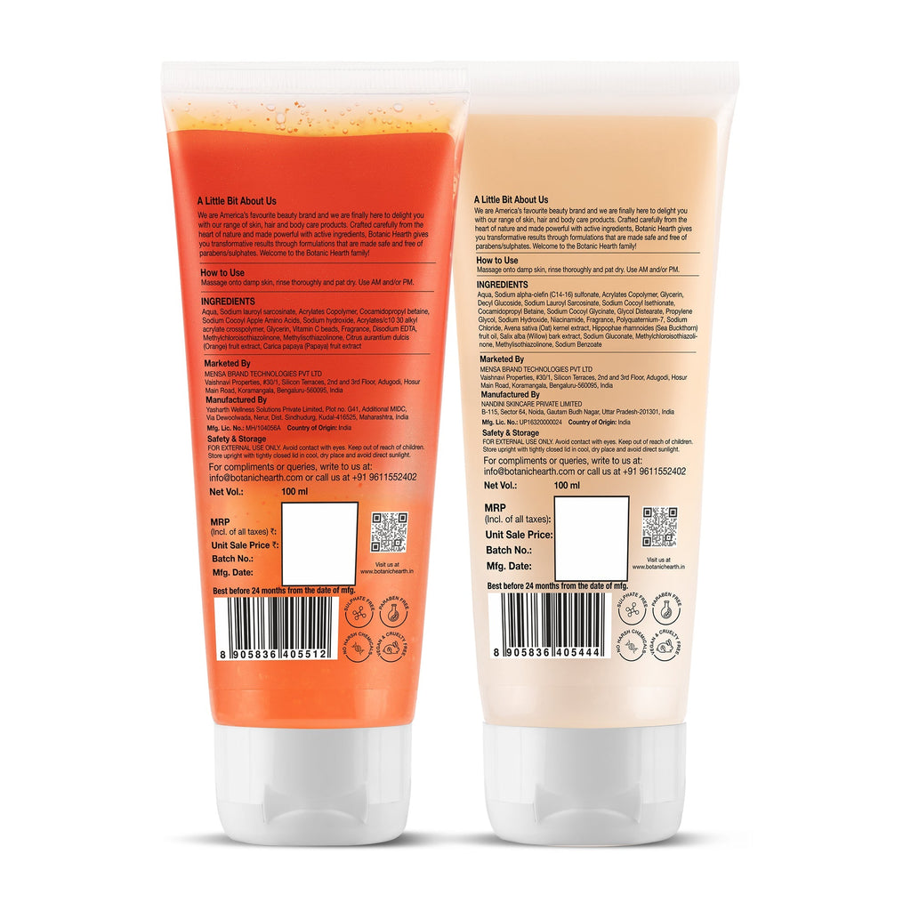 Botanic Hearth Papaya & Vitamin C with Oat & Niacinamide Face Wash