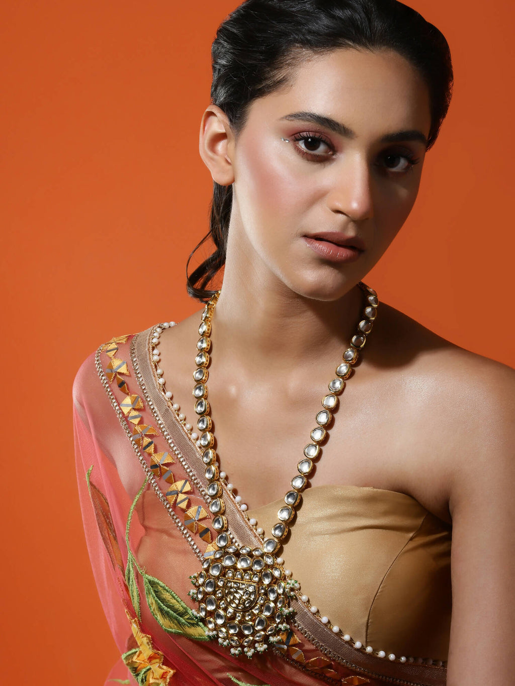 Women's Gold-Plated Necklace - Ruby Raang - Distacart