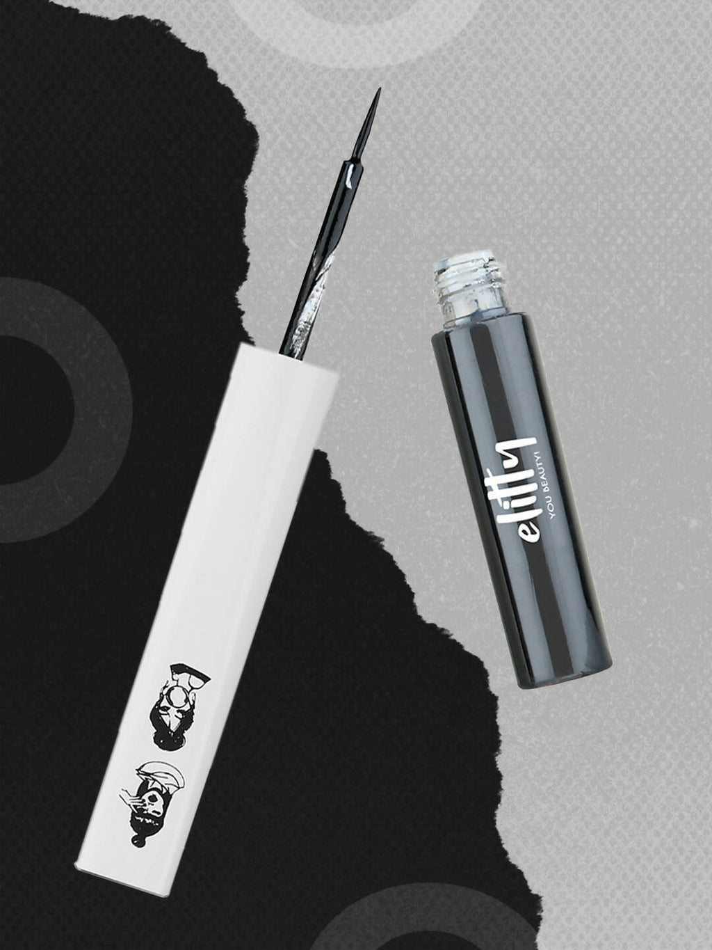 Elitty Black Pop Color Matte Finish Liquid Eyeliner - Dark Matter-Black