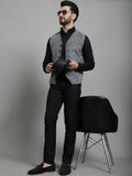 Even Apparels Solid Waistcoat - Blue