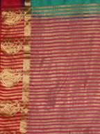 Kalamandir Woven Design Green Pashmina Saree