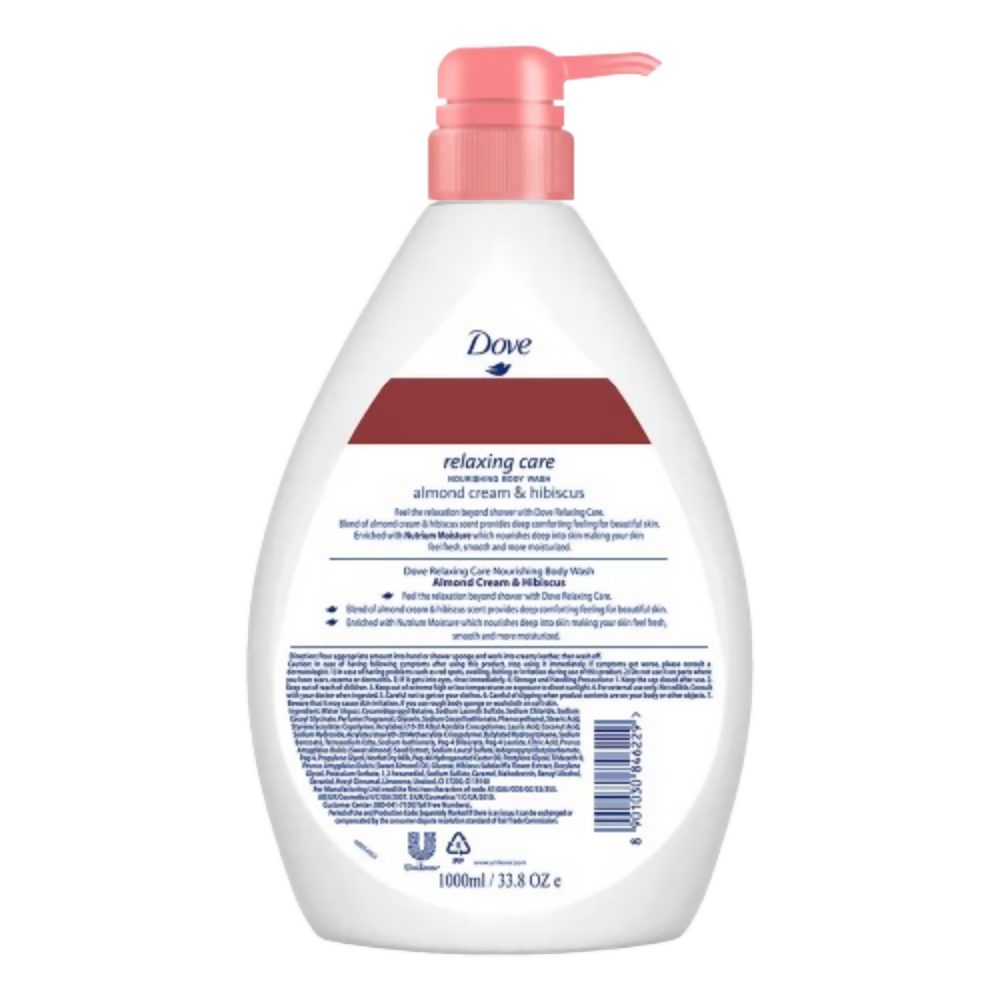 Dove Body Wash - Relaxing Care Almond Cream & Hibiscus Nourishing