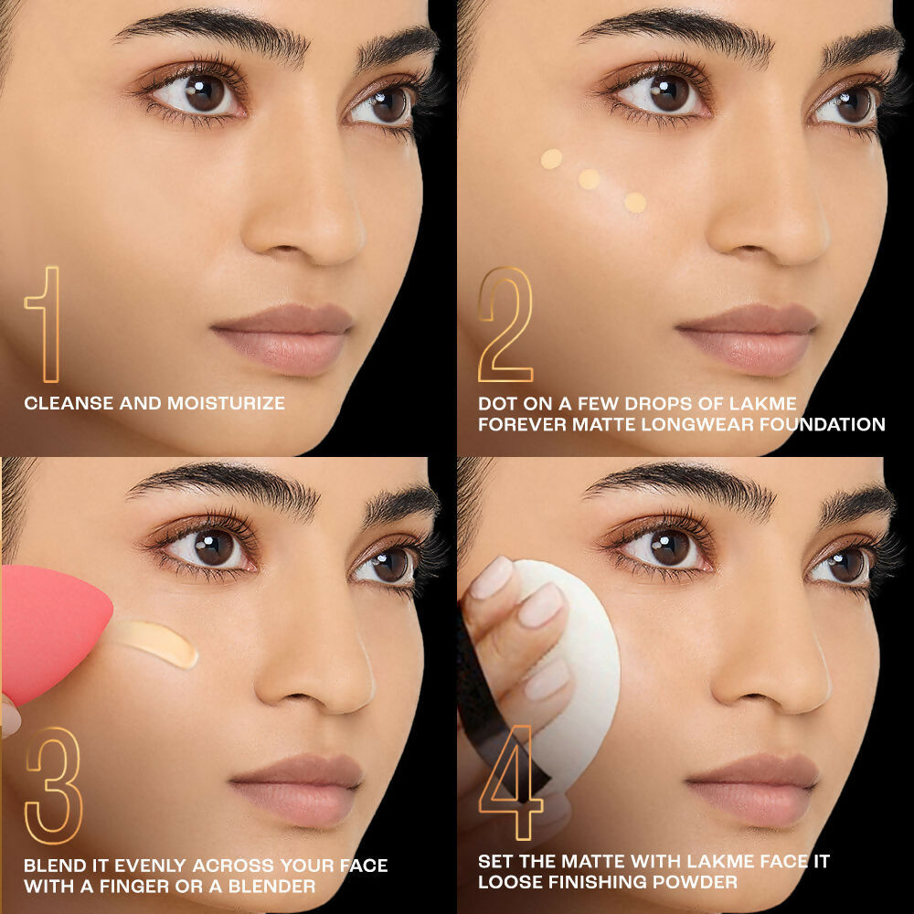 Lakme Forever Matte Longwear Foundation - Warm Natural