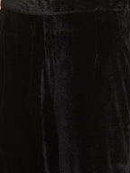 Women Republic Black Velvet Kaftaan Style Kurta With Pants - Distacart