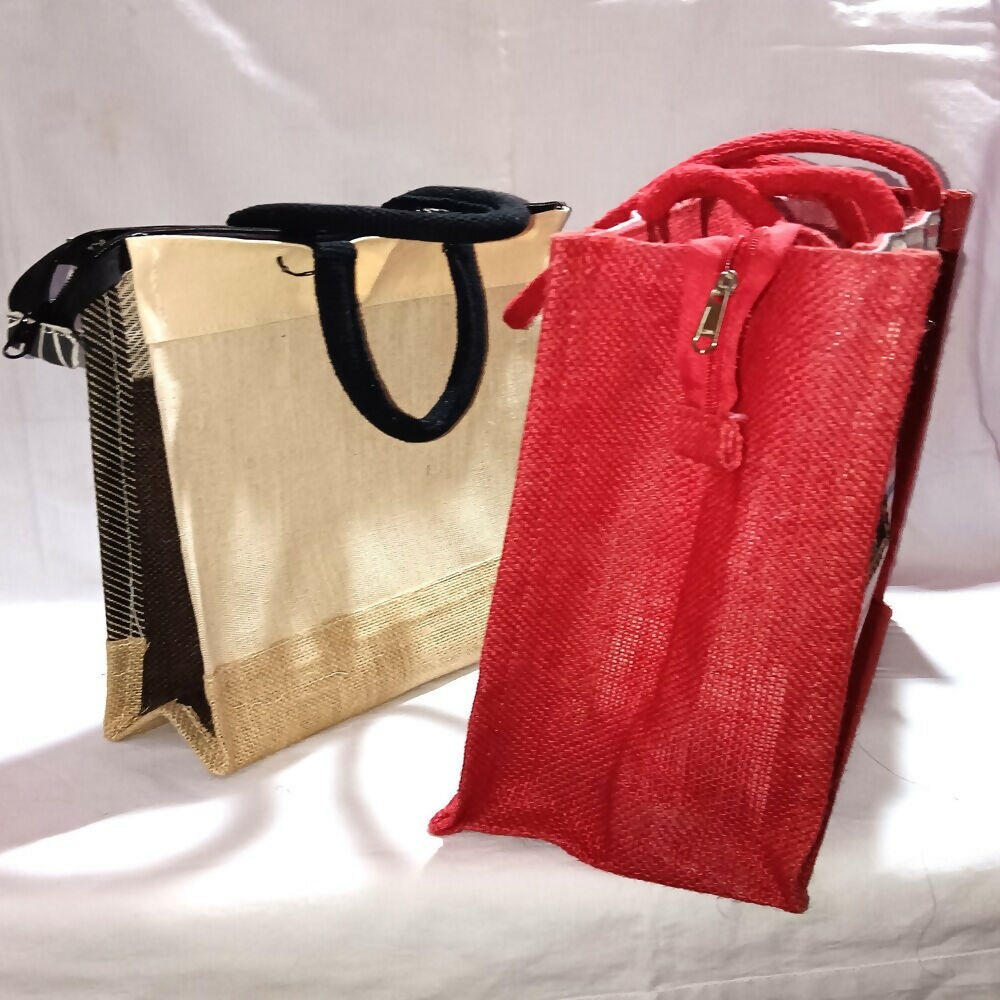 Jute Ladies Fashion Bags Combo - Big & Small
