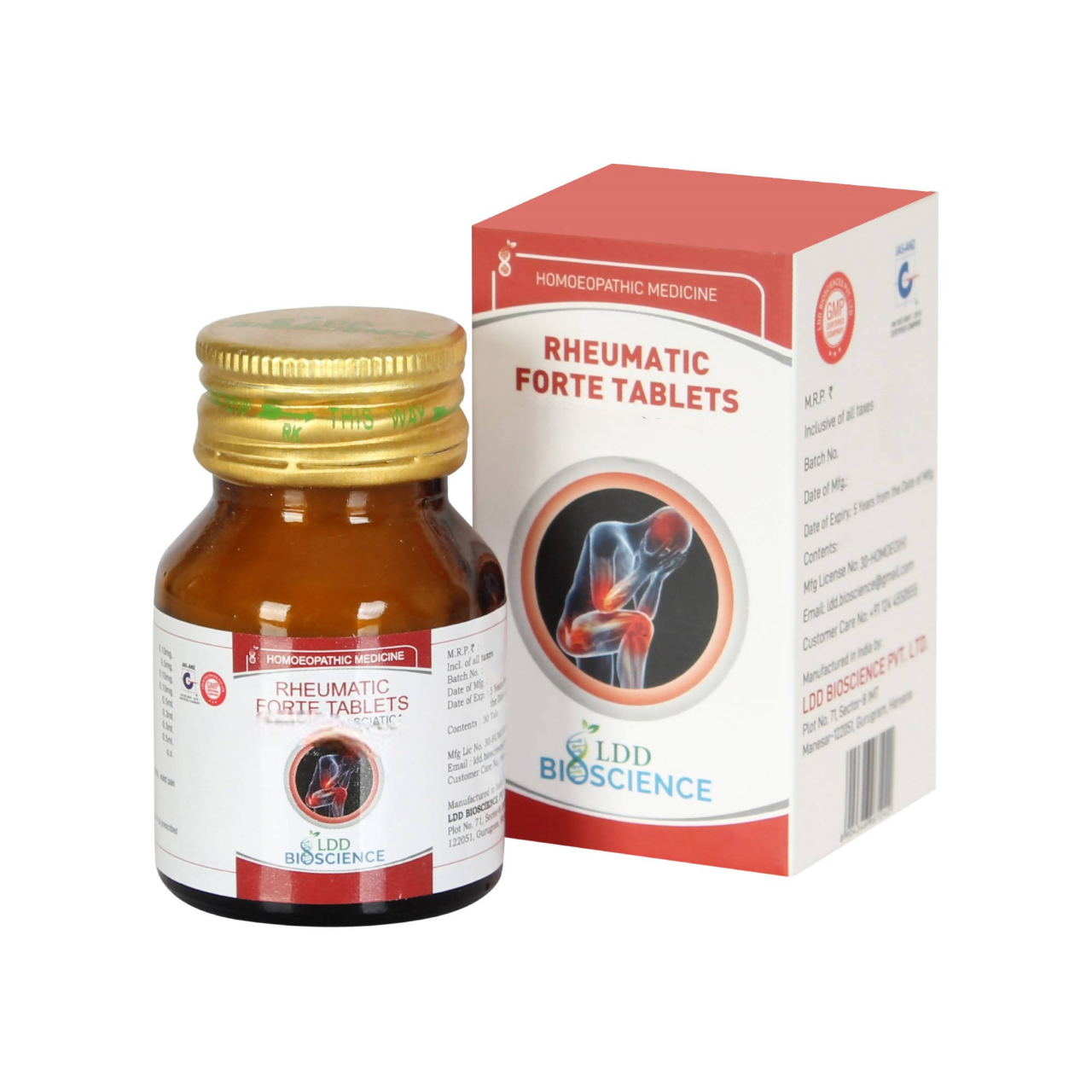 LDD Bioscience Homeopathy Rheumatic Forte Tablets