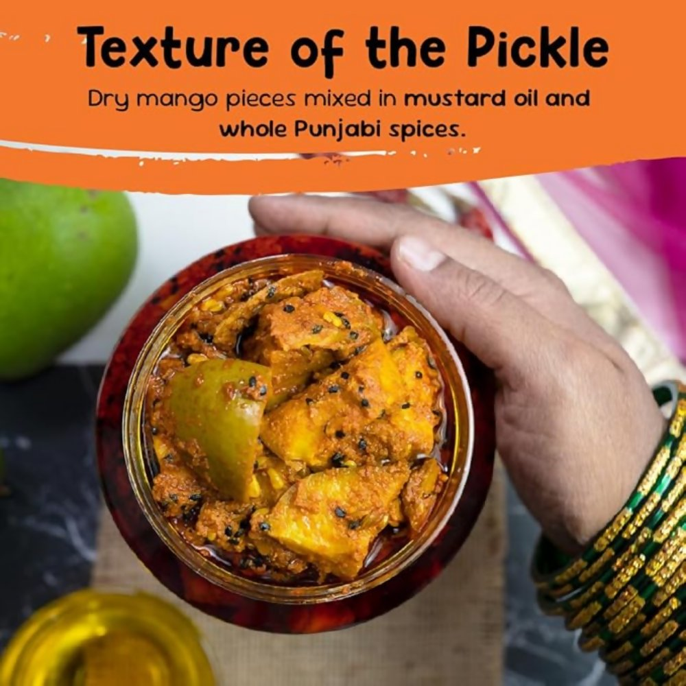 FarmDidi Punjabi Mango Pickle - Tangy & Salty