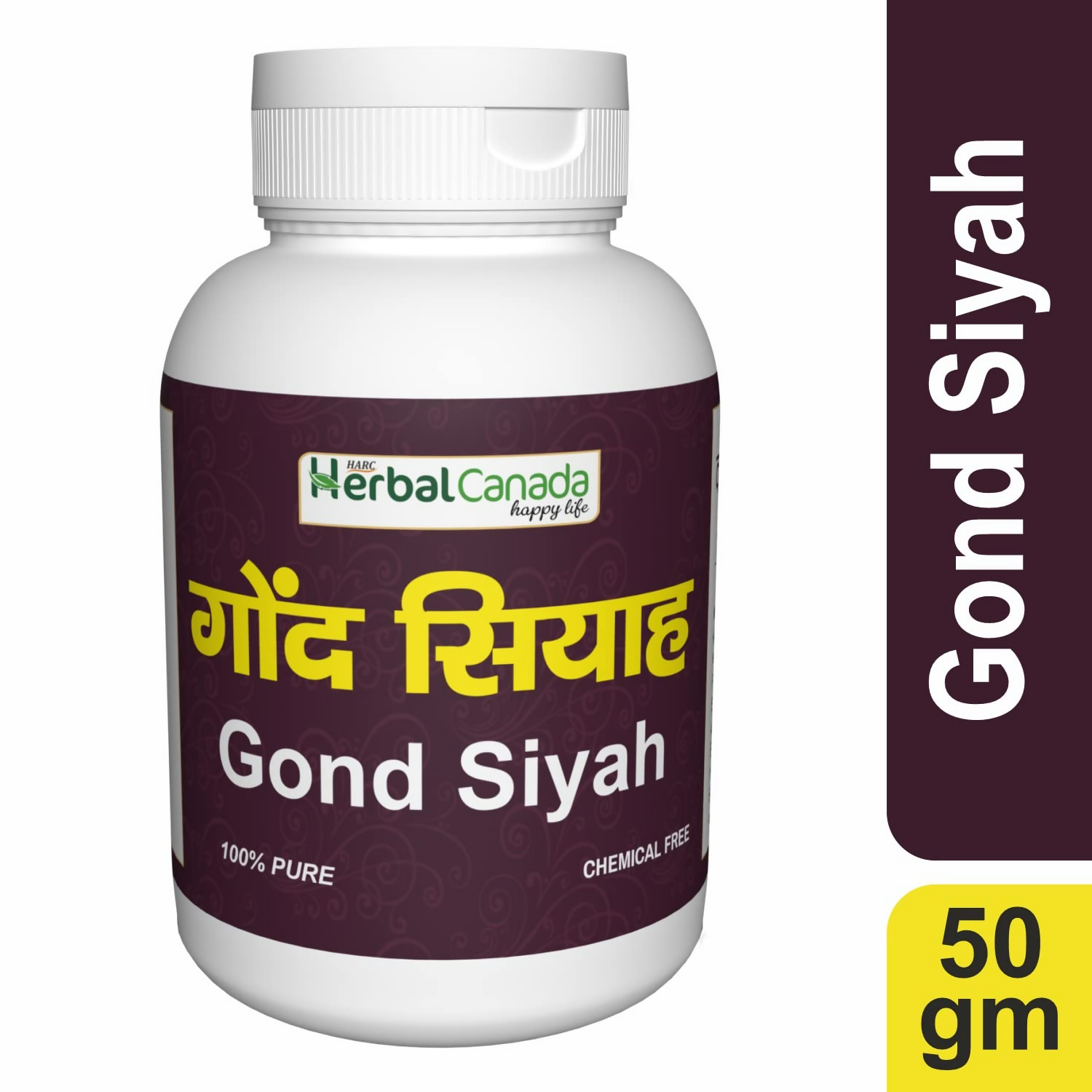 Herbal Canada Gond Siyah Powder - Distacart