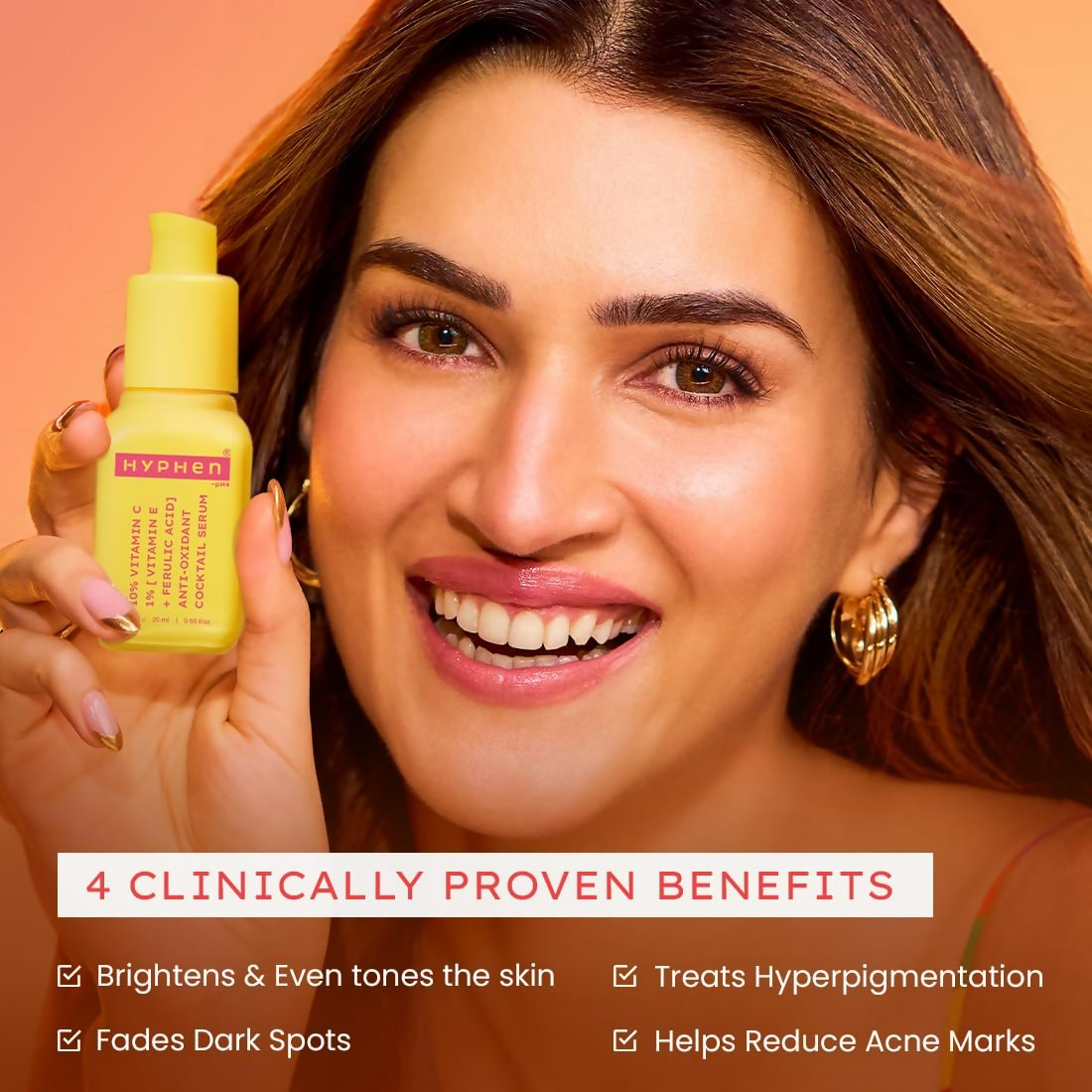 Hyphen By Kriti Sanon 10% Vitamin C, 1% Vitamin E & Ferulic Acid Serum - Distacart